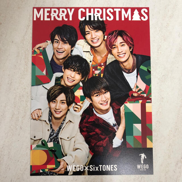 Johnny's(ジャニーズ)のSixTONES ポストカード　WEGO エンタメ/ホビーのタレントグッズ(アイドルグッズ)の商品写真