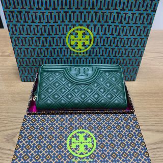 トリーバーチ(Tory Burch)の新品トリーバーチ TORY BURCH 長財布 NORWOOD グリーン紙袋付き(財布)