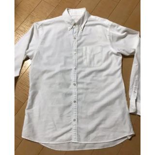 ビームス(BEAMS)のビームス　長袖　白シャツ　メンズM 中古品(シャツ)