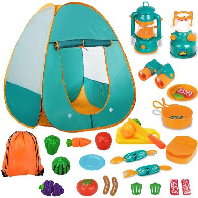 キッズテント 子供用 テント キャンプ セット おもちゃ 玩具 収納バッグ付き