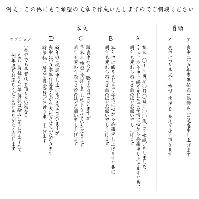 30+10枚 喪中はがき(63円はがき使用) MT06　激安白黒印刷 エンタメ/ホビーのコレクション(使用済み切手/官製はがき)の商品写真