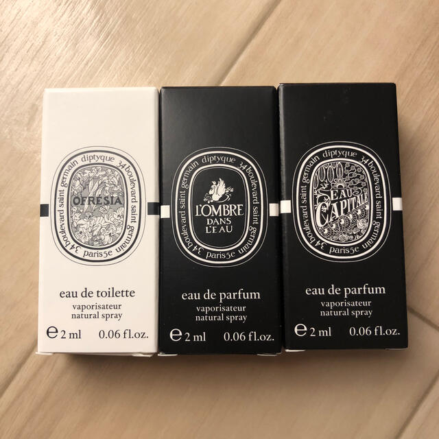 diptyque(ディプティック)のディプティック  香水サンプルセット　3本 コスメ/美容のキット/セット(サンプル/トライアルキット)の商品写真