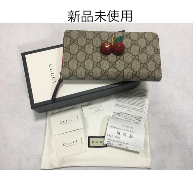 完璧 財布 状態確認必須 チェリー Gucci 折り財布 Williamsav Com