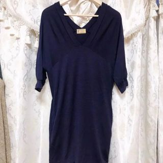 アパルトモンドゥーズィエムクラス(L'Appartement DEUXIEME CLASSE)の春服アパルトモン　薄手ニットワンピース(ひざ丈ワンピース)