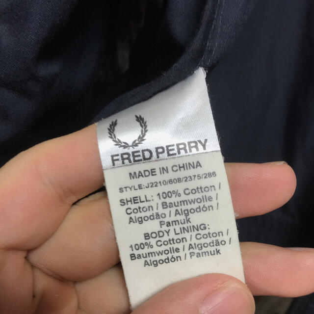 FRED PERRY(フレッドペリー)のMA-1 ブルゾン ジャケット　フレッドペリー　！ predferry メンズのジャケット/アウター(ブルゾン)の商品写真