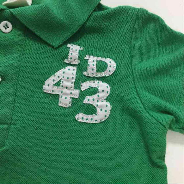 Skip Land(スキップランド)の緑のポロシャツ キッズ/ベビー/マタニティのキッズ服男の子用(90cm~)(Tシャツ/カットソー)の商品写真