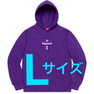 シュプリーム(Supreme)のsupreme cross box logo hooded purple(パーカー)