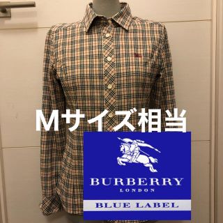 バーバリーブルーレーベル(BURBERRY BLUE LABEL)のバーバリー 長袖 シャツ ノバチェック Ｍサイズ 38 三陽商会(シャツ/ブラウス(長袖/七分))