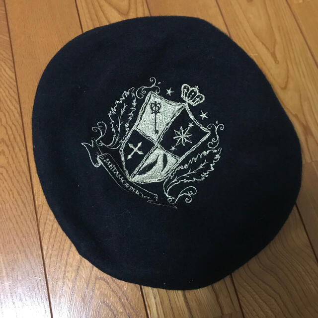 metamorphose temps de fille(メタモルフォーゼタンドゥフィーユ)のメタモルフォーゼ　ベレー帽　ブラック レディースの帽子(ハンチング/ベレー帽)の商品写真