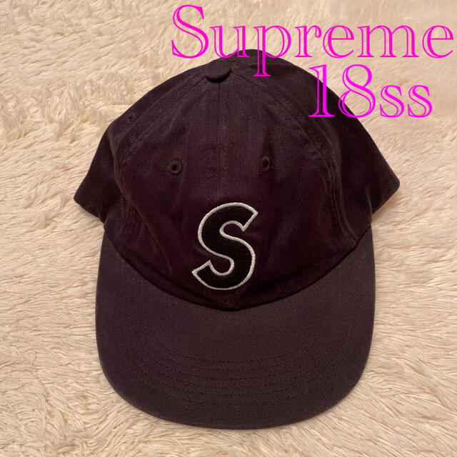 Supreme❤18ss SLogo 6Panel Cap