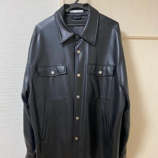 ザラ(ZARA)のzara フェイクレザージャケット(レザージャケット)