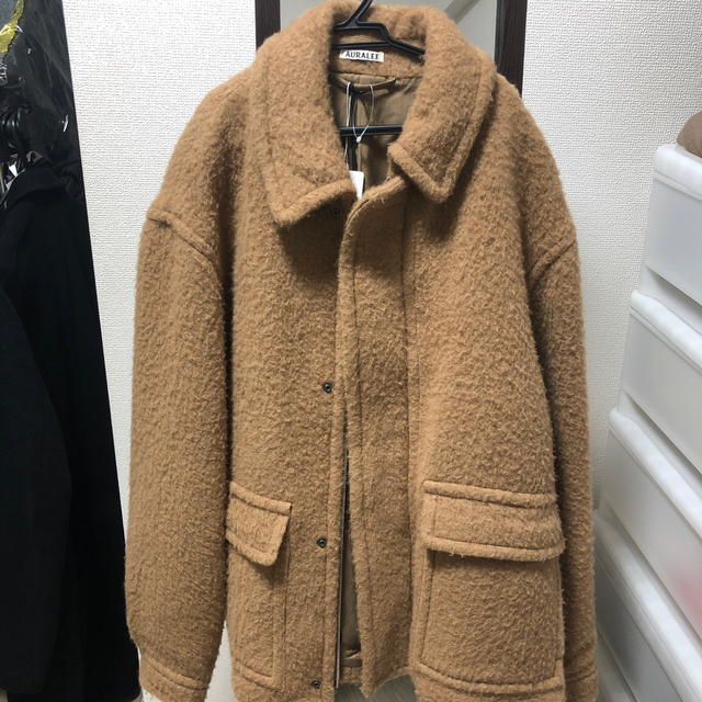 auralee 19aw ベビーキャメル ブルゾン キャメル サイズ 3　ダウン