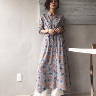 アメリヴィンテージ(Ameri VINTAGE)のAmeri TIE SHIRT DRESS(ロングワンピース/マキシワンピース)