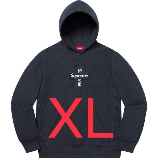 Supreme Cross Box Logo Hooded Sweatshirt