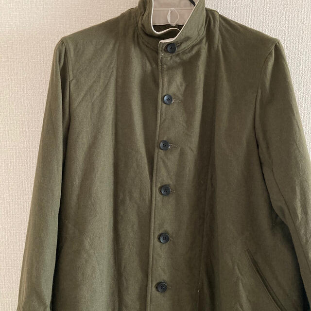 美品 sus sous シュス メディカルコート SIZE 7 グリーン メンズのジャケット/アウター(ステンカラーコート)の商品写真