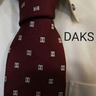 ダックス(DAKS)の大人気★DAKSダックス★ロゴ総柄高級シルクネクタイ★(ネクタイ)