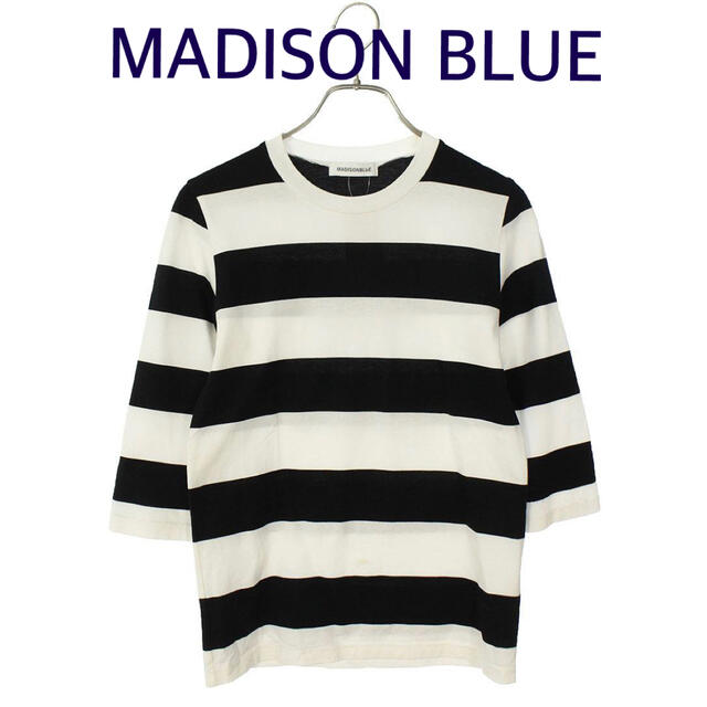 【保存版】 MADISONBLUE - 【MADISON BLUEマディソンブルー】ワイドボーダープルオーバー カットソー(半袖/袖なし) - www.proviasnac.gob.pe
