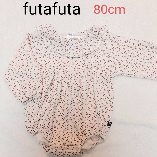 futafuta(フタフタ)のちー様専用新品未使用タグ付き　さくらんぼ柄ロンパース キッズ/ベビー/マタニティのベビー服(~85cm)(ロンパース)の商品写真