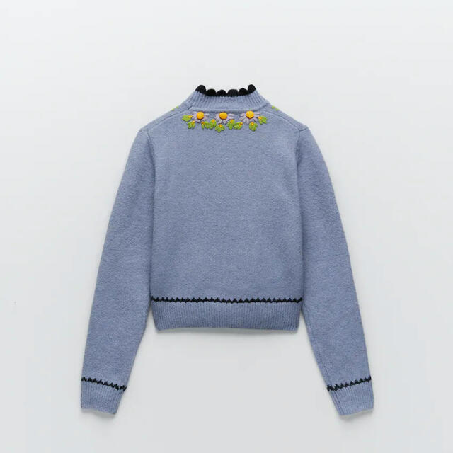 ZARA(ザラ)のZARA 刺繍ニット レディースのトップス(ニット/セーター)の商品写真