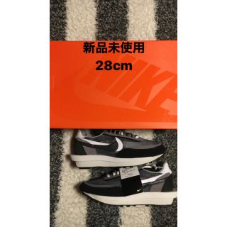 ナイキ(NIKE)のSACAI NIKE LDWAFFLE BLACK 28cm(スニーカー)