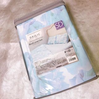 DAILIC　セミダブル　ベッドカバー　セット　花柄　シーツ　デイリック　新品(シーツ/カバー)