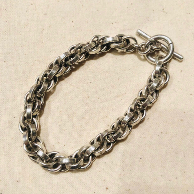 Tバーチェーンブレスレットシルバー925ヴィンテージメキシカン