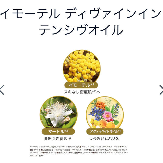 L'OCCITANE(ロクシタン)のロクシタン　イモーテル　ディヴァイン　テンシヴオイル コスメ/美容のスキンケア/基礎化粧品(ブースター/導入液)の商品写真