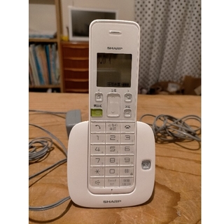 シャープ(SHARP)のシャープ デジタルコードレス電話機 JD-S07CL-ホワイト(その他)