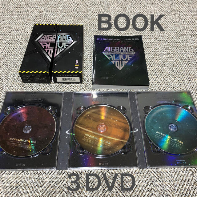 BIGBANG(ビッグバン)の2012　BIGBANG　ALIVE　TOUR　IN　SEOUL DVD3枚組 エンタメ/ホビーのDVD/ブルーレイ(ミュージック)の商品写真