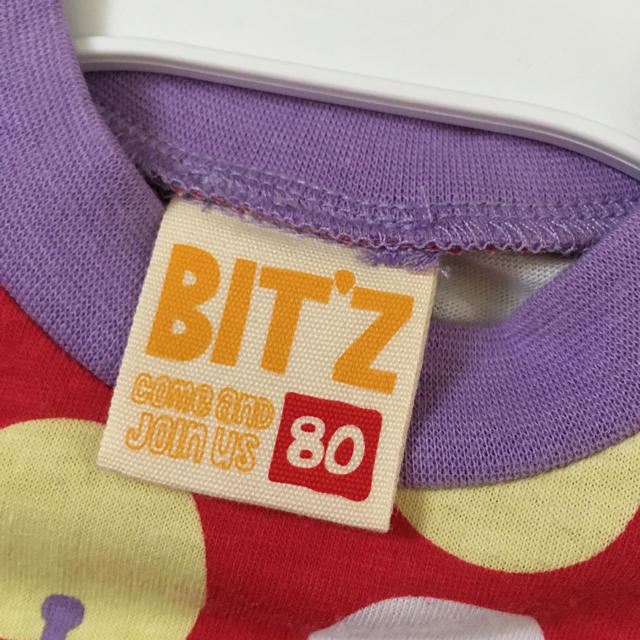 Bit'z(ビッツ)の未使用♡bitz♡りんごドットワンピ キッズ/ベビー/マタニティのベビー服(~85cm)(ワンピース)の商品写真
