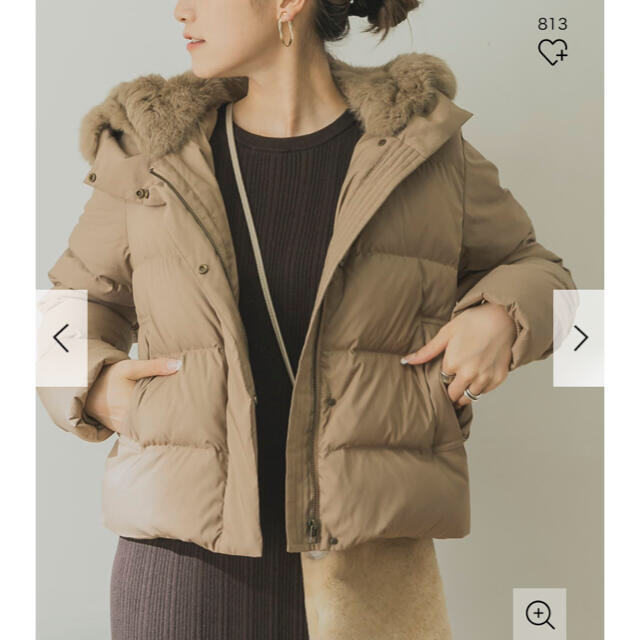 新品タグ◉ ラビットフードストレッチショートダウン URBAN RESEARCH 新品タグ◉ ラビットフードストレッチショートダウン URBAN RESEARCH
