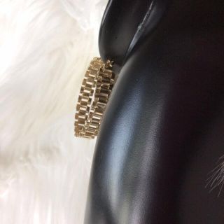 【新品】lorex chain gold フープピアス チェーンピアス ゴールド(ピアス)