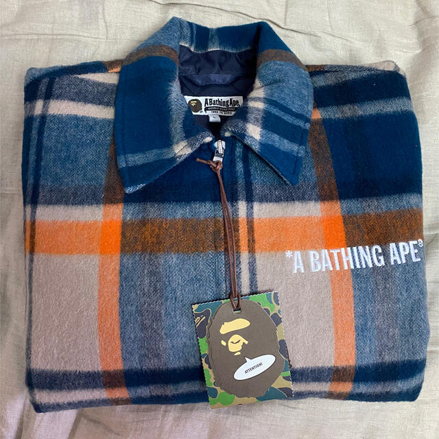 A BATHING APE(アベイシングエイプ)のBAPE CHECK ZIP BLOUSON JACKDT L メンズのジャケット/アウター(ブルゾン)の商品写真