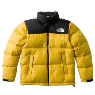 ザノースフェイス(THE NORTH FACE)のノースフェイス  ヌプシジャケット イエロー　L(ダウンジャケット)