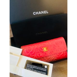 シャネル(CHANEL)のCHANEL シャネル　長財布　カメリア　キャビアスキン(財布)