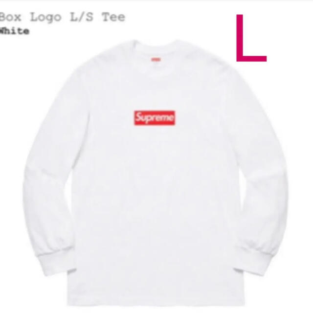 Supreme Week7 Box Logo L/S Tee White Ｍ