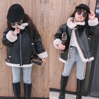 ザラキッズ(ZARA KIDS)の韓国 インポート 女の子 ボンバー ジャケット ライダース 110 / 130(ジャケット/上着)