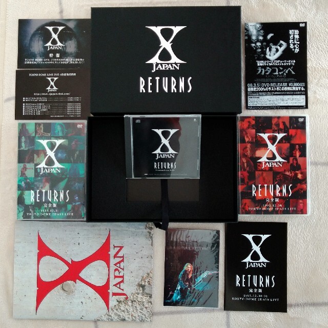 XJAPAN RETURNS完全版DVD BOX 限定盤ドラムスティック付