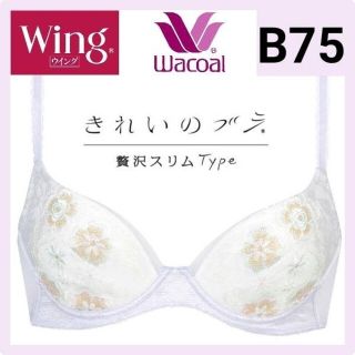 ワコール(Wacoal)のWacoal ワコール Wing きれいのブラ 贅沢スリム Type B75(ブラ)