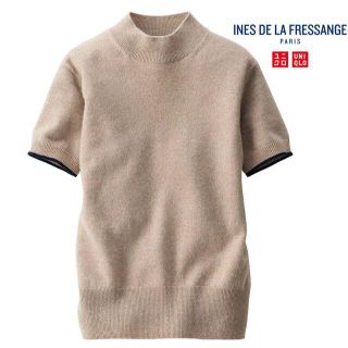 ユニクロ(UNIQLO)の半額中★新品カシミア100％イネス人気カシミヤクルーネックセーターL(ニット/セーター)