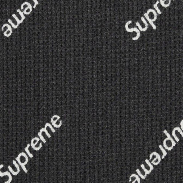 Supreme(シュプリーム)のSupreme thermal Hanes 黒セットアップ Mサイズ メンズのアンダーウェア(その他)の商品写真