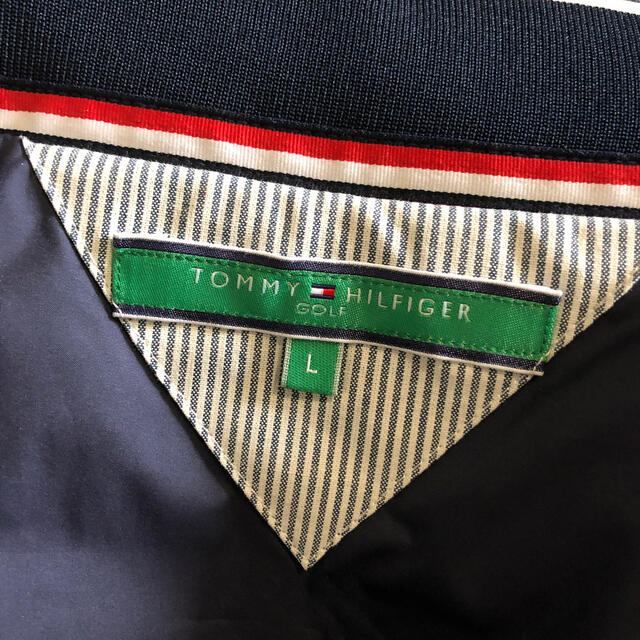 TOMMY HILFIGER(トミーヒルフィガー)の【パンダ様専用】TOMMY HILFIGER ネイビー　レディース　Lサイズ レディースのジャケット/アウター(ダウンベスト)の商品写真