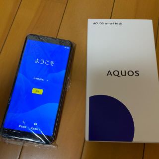 エーユー(au)の【SIMフリー新品未使用】AQUOS sense3 basic SHV48　AU(携帯電話本体)