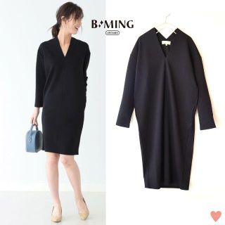 デミルクスビームス(Demi-Luxe BEAMS)のB:MING by BEAMS♡ カットサック ワンピース 2019AW(ひざ丈ワンピース)