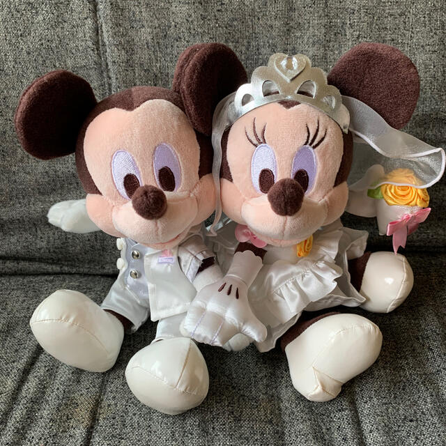 Disney(ディズニー)のミッキーミニー人形　ウェディング エンタメ/ホビーのおもちゃ/ぬいぐるみ(ぬいぐるみ)の商品写真