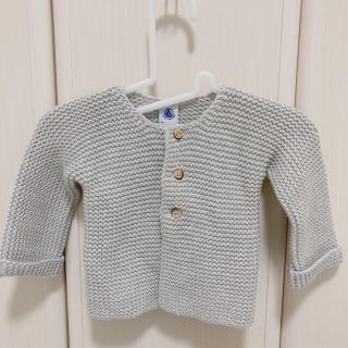 プチバトー(PETIT BATEAU)のプチバトー カーディガン 12m 74cm 80cm(カーディガン/ボレロ)