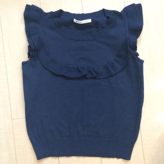 マジェスティックレゴン(MAJESTIC LEGON)のマジェ♡フリルノースリ(カットソー(半袖/袖なし))