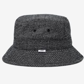 ダブルタップス(W)taps)の【黒/Ｌ】BUCKET / HAT / WOOL. TWEED. TEXTILE(ハット)