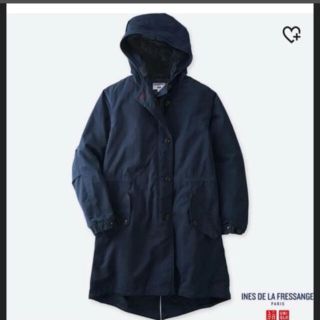 ユニクロ(UNIQLO)のUNIQLO イネス　モッズコート　ネイビーSサイズ(モッズコート)