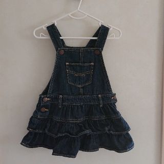 ベビーギャップ(babyGAP)のbabyGAP デニム ジャンパースカート 90cm(ワンピース)